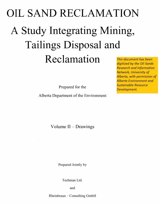 Oil Sands Reclamation A Study Integrating Mining, Tailings Disposal
